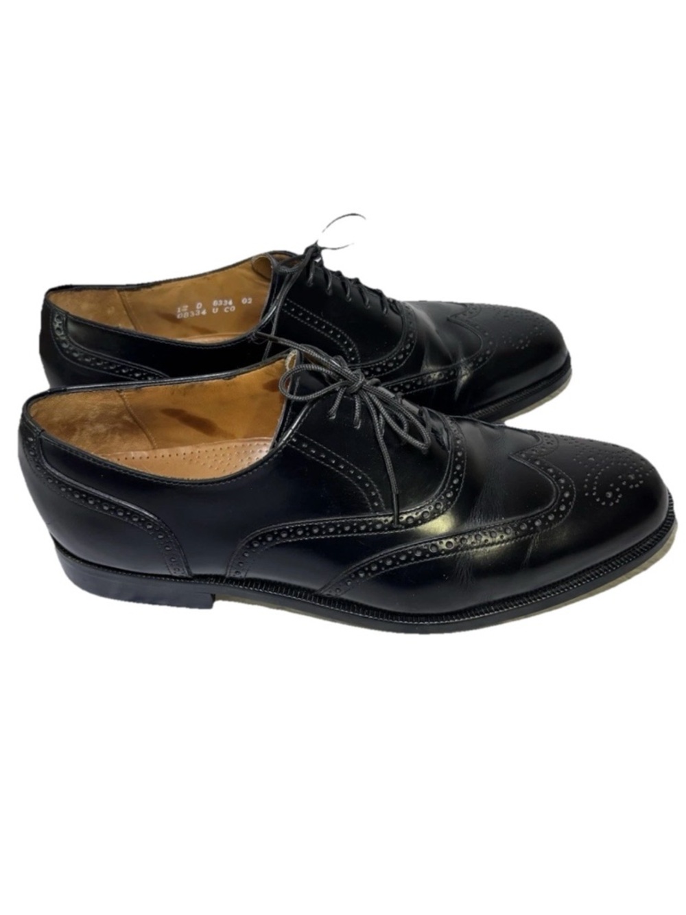 Cole Haan City Black Leather Wingtip Oxfords/Dress Shoes Men's Sz 12 D